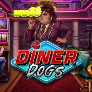 Diner Dogs slot com tema de lanchonete neon e personagens criminosos
